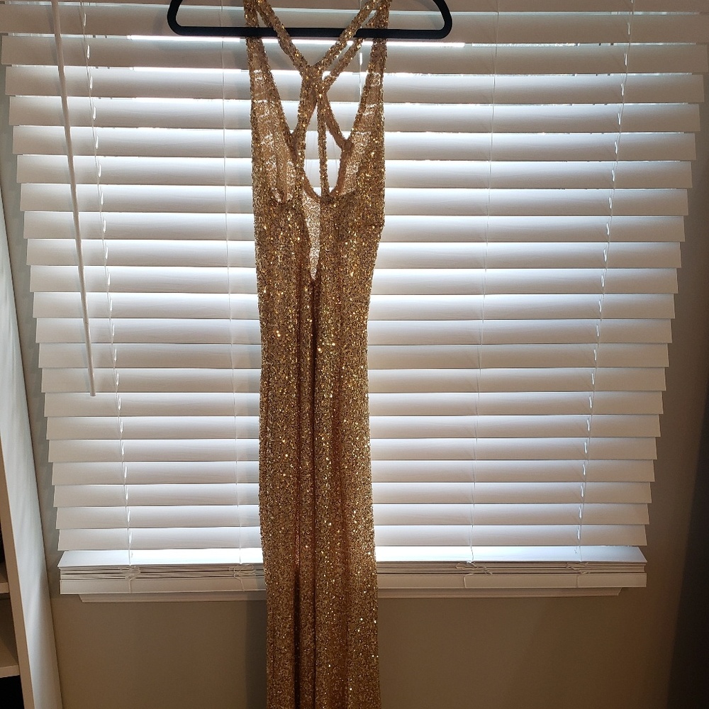 Gold Dress Wedding Prom